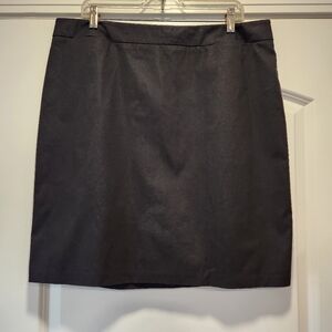 NEW YORK & COMPANY BLACK COTTON BLEND SKIRT SIZE 16